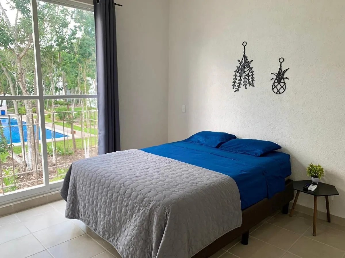 Departamento 2 Habitaciones Vista A La Alberca Creta By Eita Cancún Apartmán